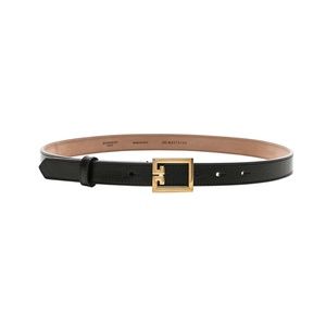 SOLD Givenchy GV3 Black Leather Belt w/Gold Hardware